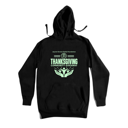 Jayvon Graves Family Foundation Thanks Giving Giveaway Hoodies