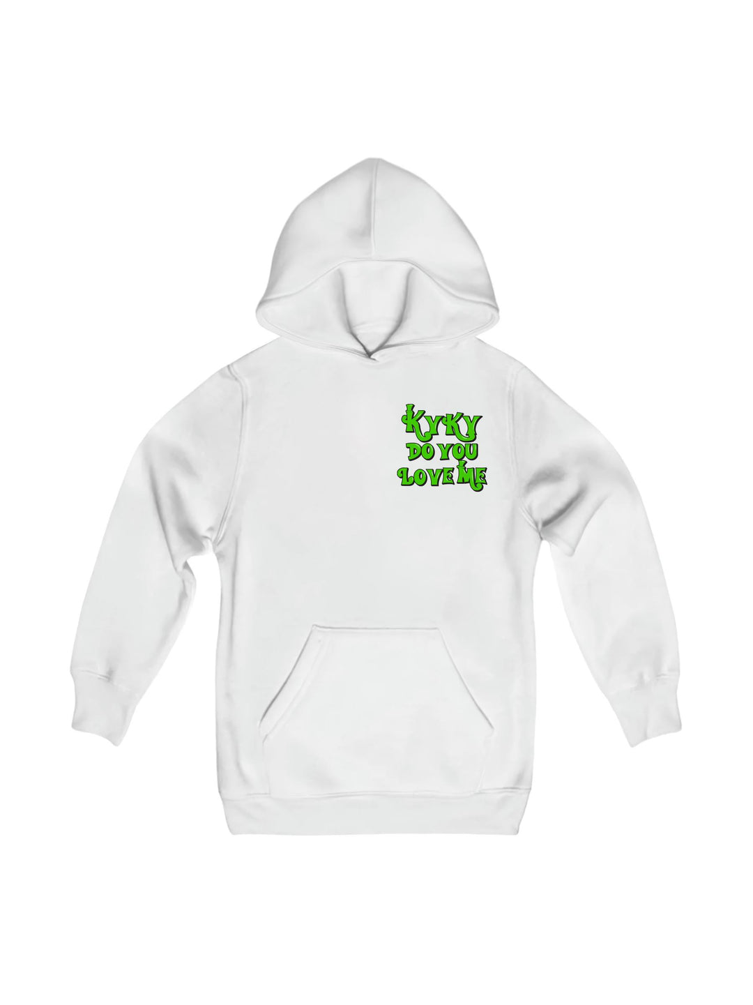 Kyky Do You Love Me Green Pocket Youth Hoodie