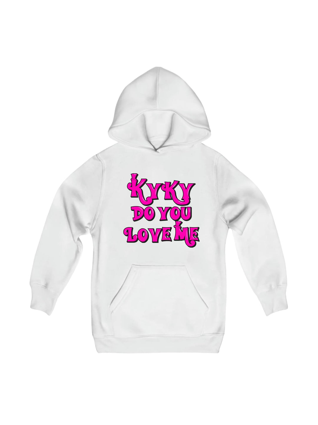 kyky do you love me pink Youth Hoodie
