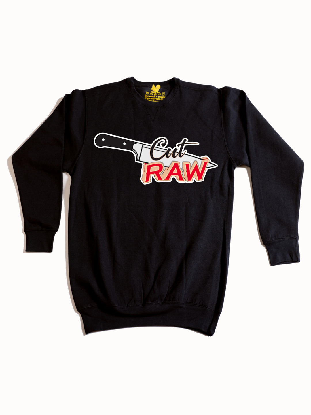Cut Raw  Crewneck Sweatshirt