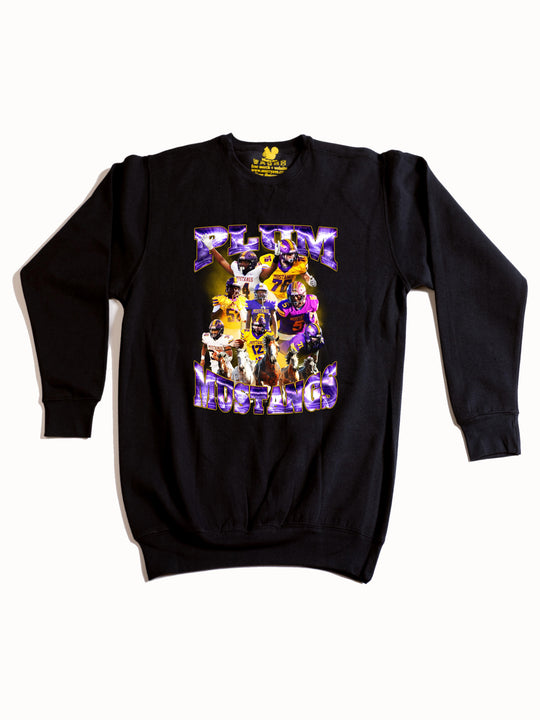Plum Mustangs Crewneck Sweatshirt