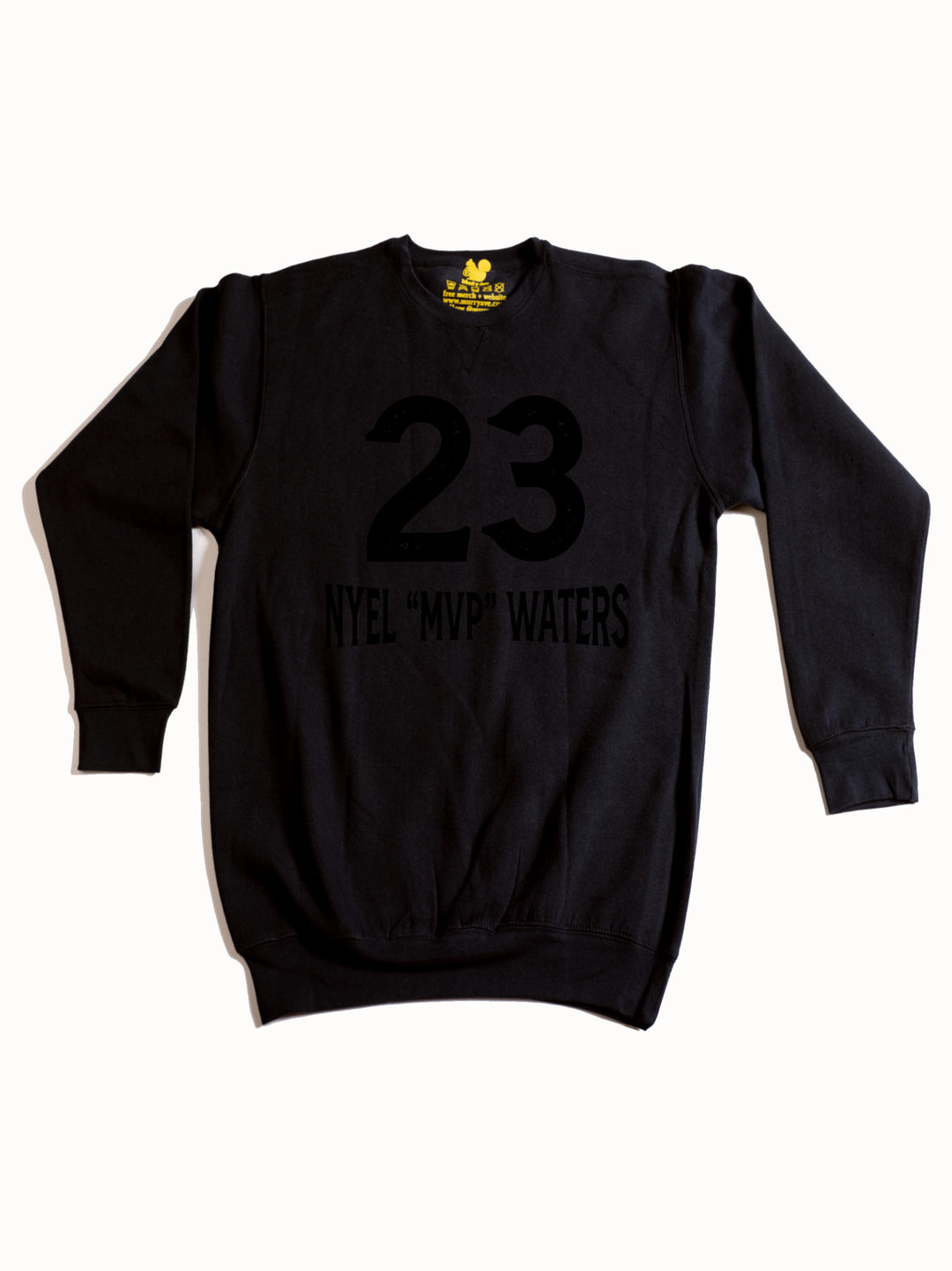 Nyel Waters Logo Black Crewneck Sweatshirt