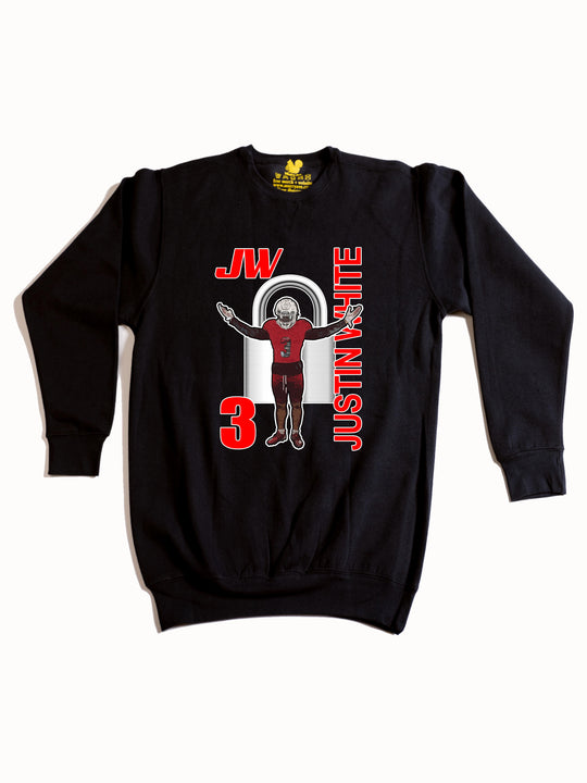 Justin White Crewneck Sweatshirt