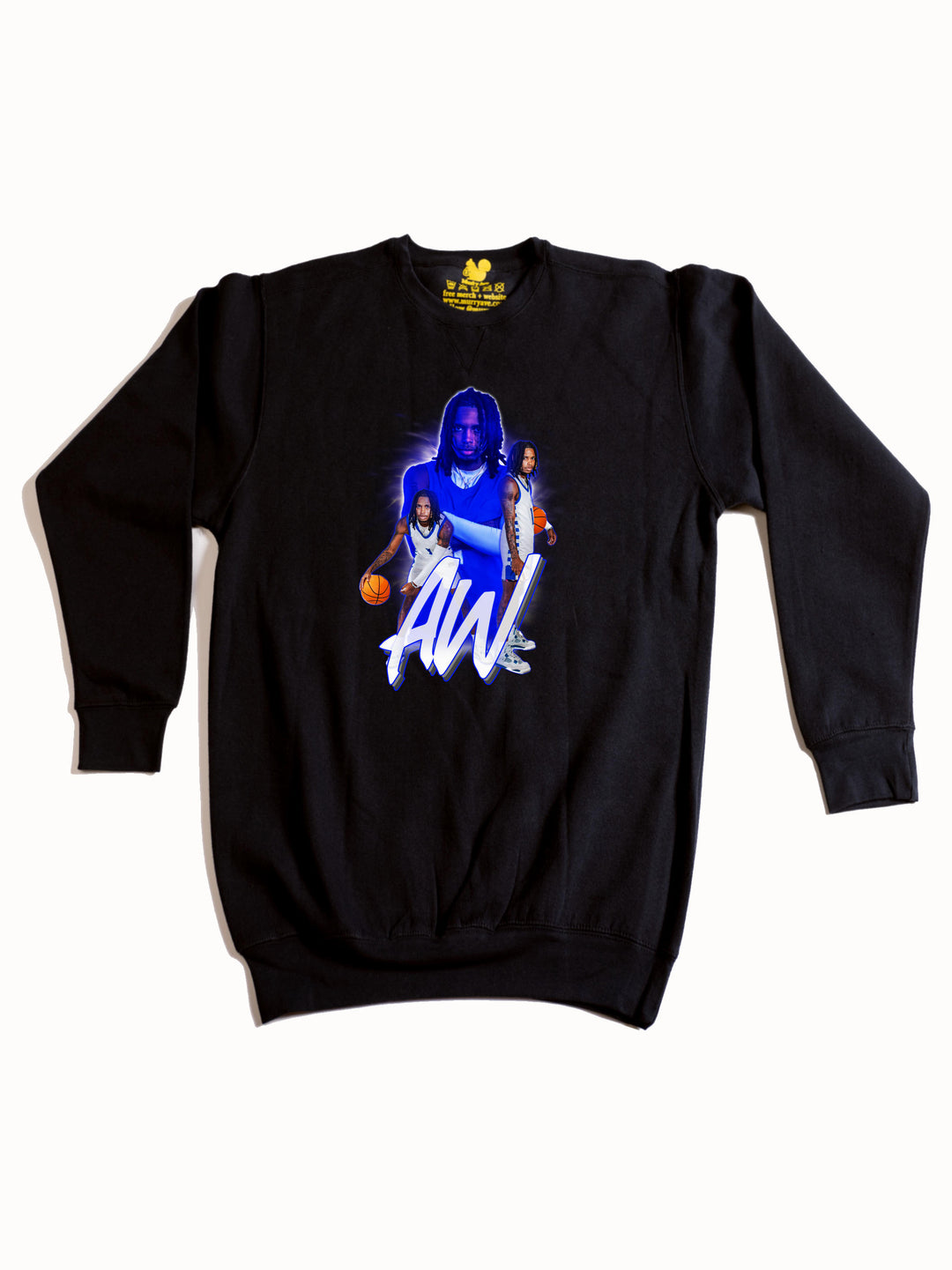 AJ White Collage Crewneck Sweatshirt