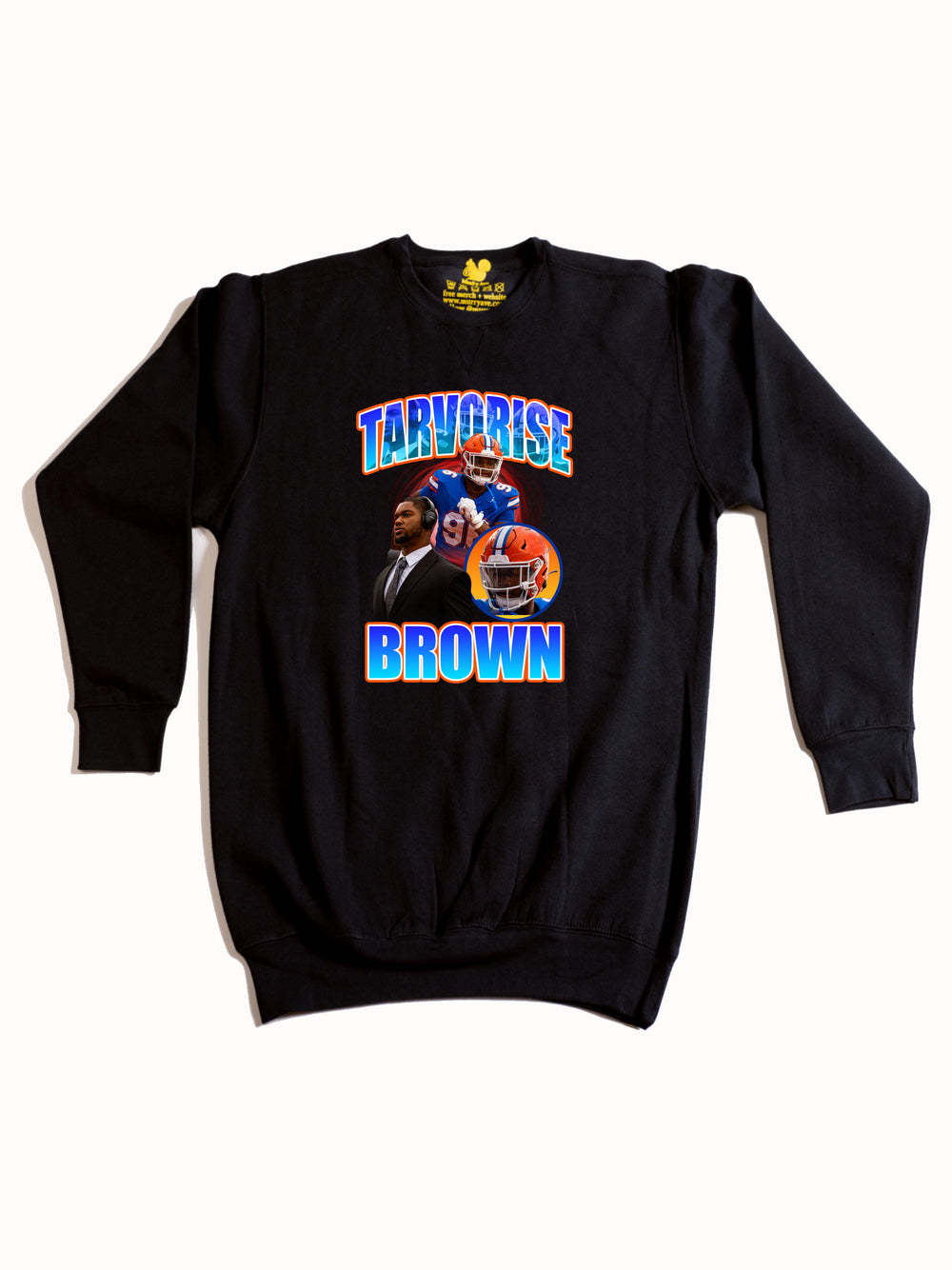 Tarvorise Brown Collage Crewneck Sweatshirt