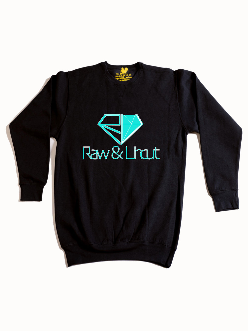 Raw and Uncut Teal Crewneck Sweatshirt