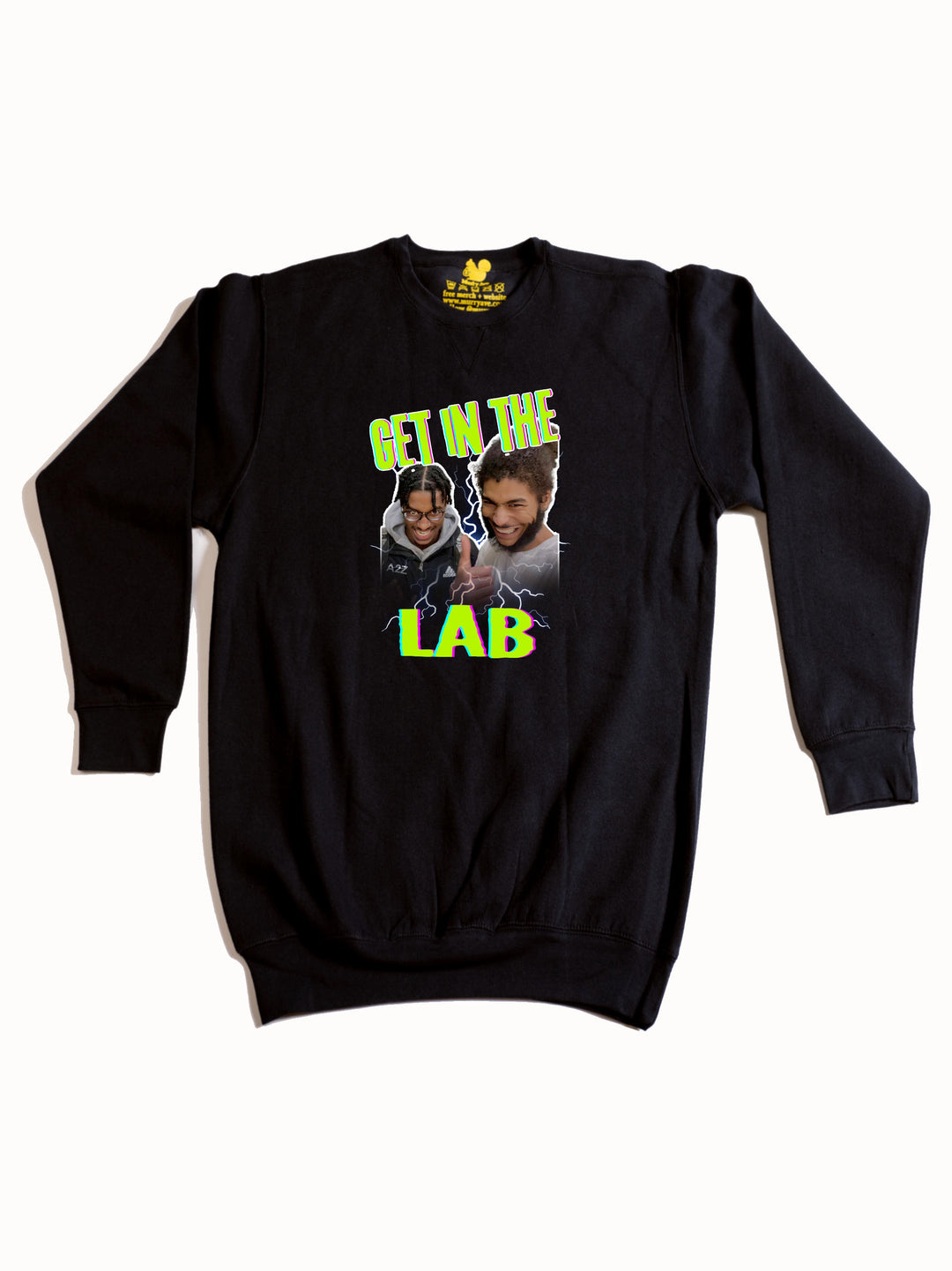 Azyah Brown Collage Crewneck Sweatshirt