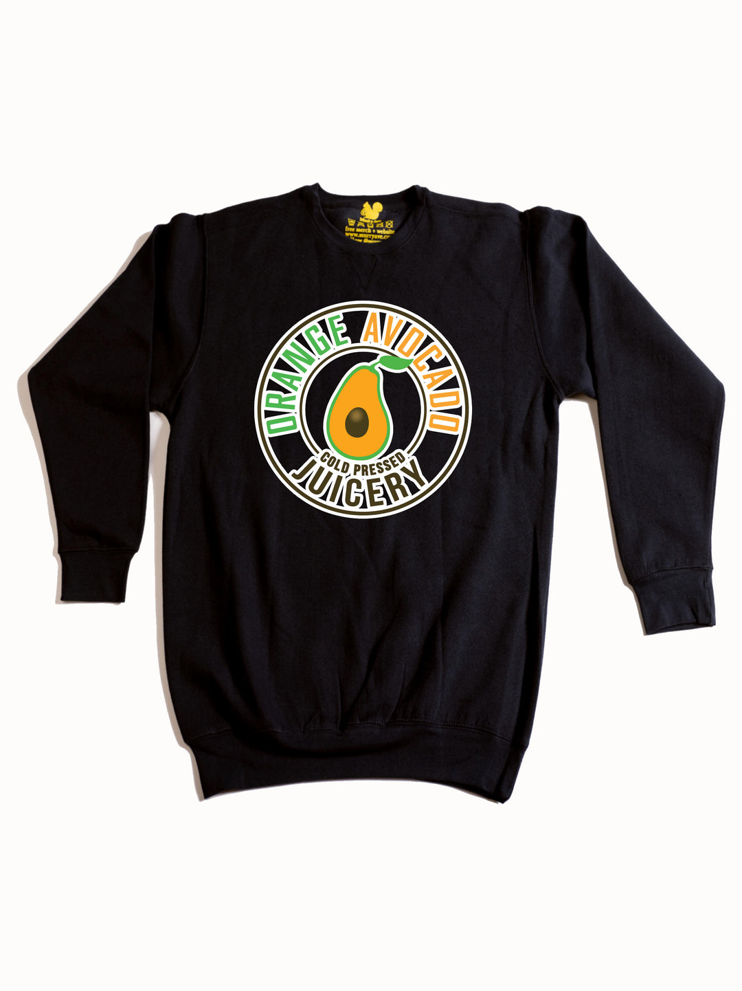 Orange Avocado Pittsburgh Logo Crewneck Sweatshirt