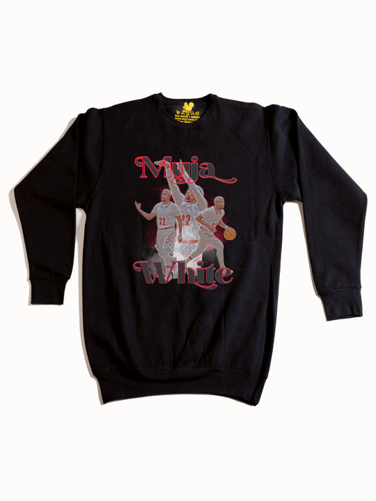 Myja White Crewneck Sweatshirt