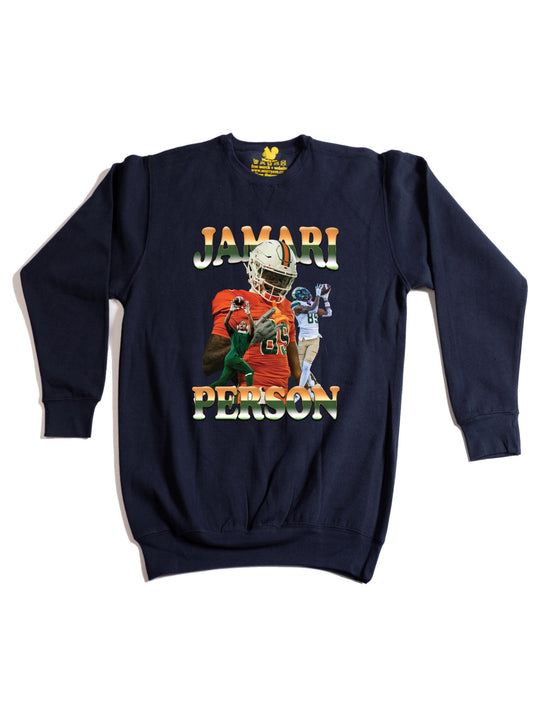 Jamari Person Crewneck Sweatshirt