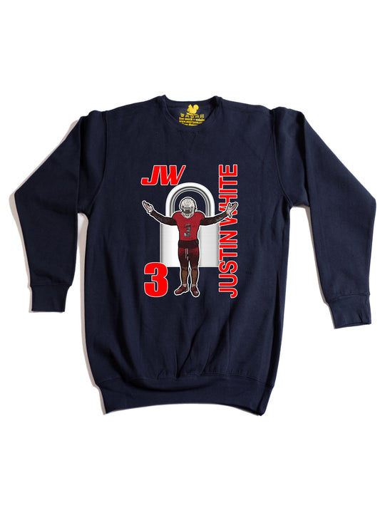 Justin White Crewneck Sweatshirt