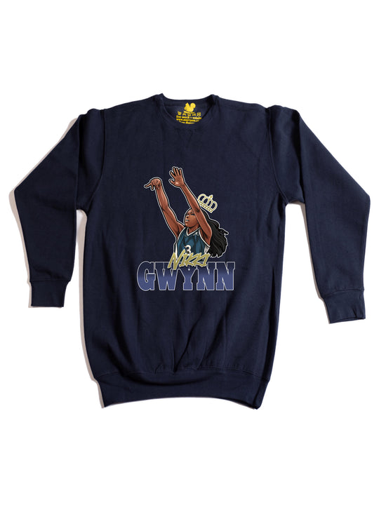 Nikki Gwynn Cartoon Crewneck Sweatshirt
