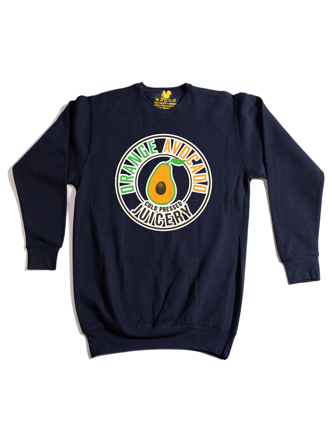 Orange Avocado Pittsburgh Logo Crewneck Sweatshirt