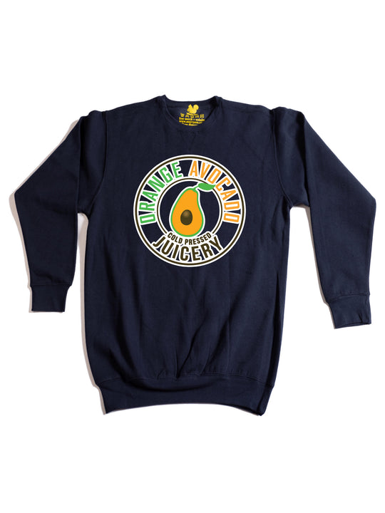 Orange Avocado Pittsburgh Logo Crewneck Sweatshirt