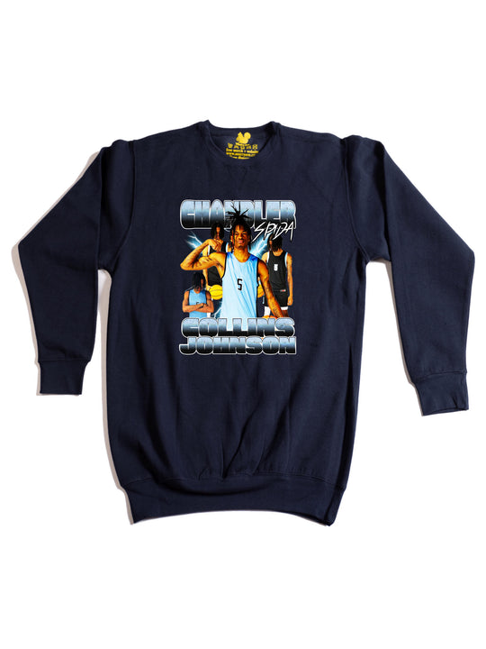 Chandler Collins Johnson Collage Crewneck Sweatshirt