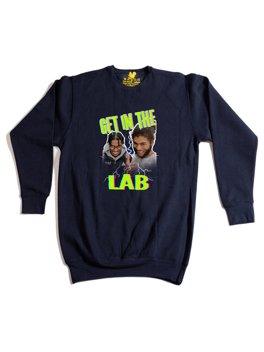 Azyah Brown Collage Crewneck Sweatshirt