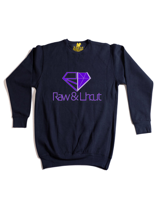 Raw and Uncut Purple Crewneck Sweatshirt