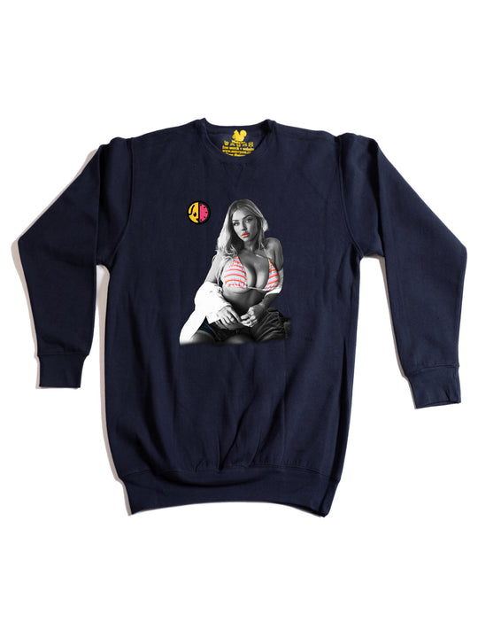 Puppy Melons Model Crewneck Sweatshirt