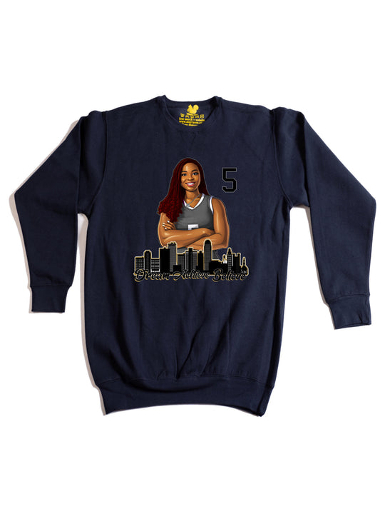Malaya Cowles City Crewneck Sweatshirt