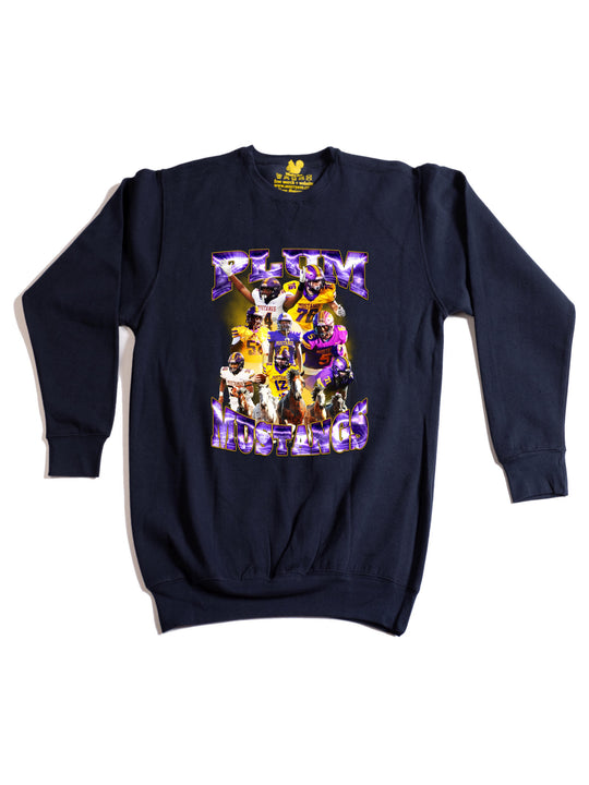 Plum Mustangs Crewneck Sweatshirt