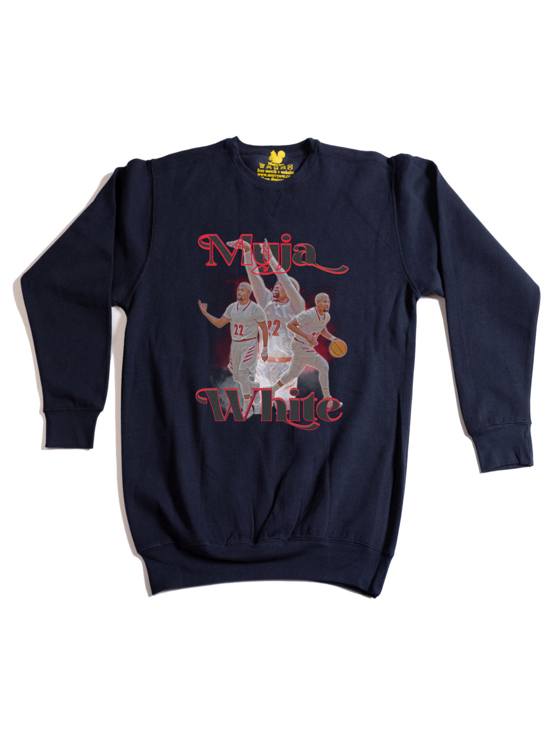 Myja White Crewneck Sweatshirt