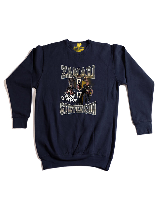 Zamari Stevenson Collage Bulk Crewneck Sweatshirt