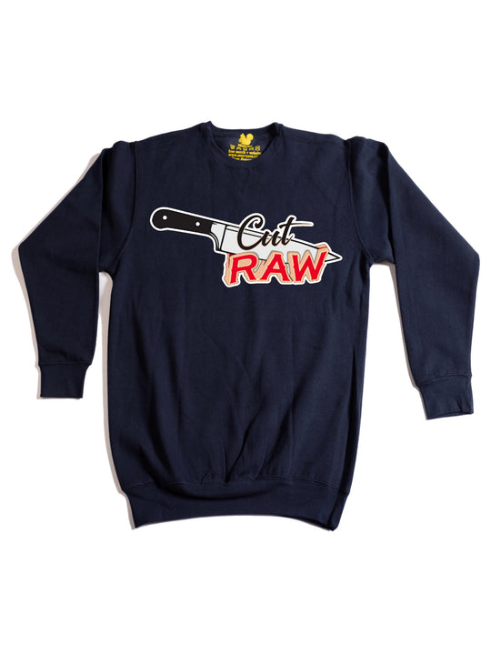 Cut Raw  Crewneck Sweatshirt