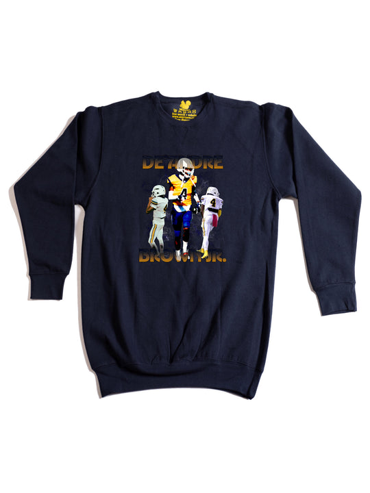 DeAndre Brown Jr Collage Crewneck Sweatshirt