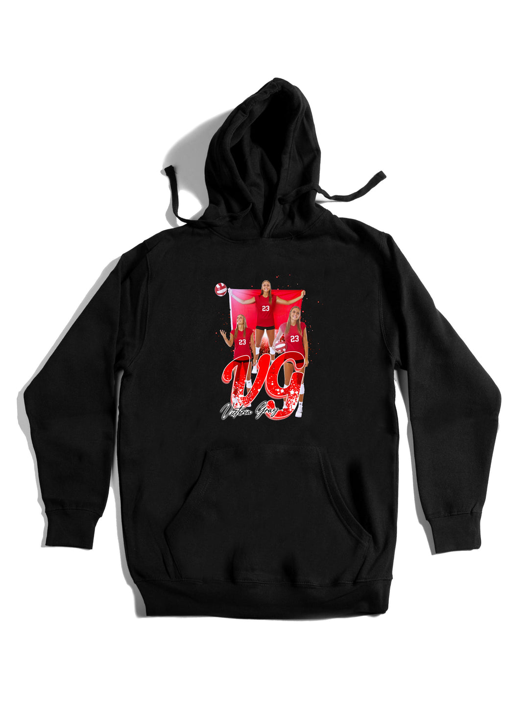 Victoria Gray Initials Hoodie