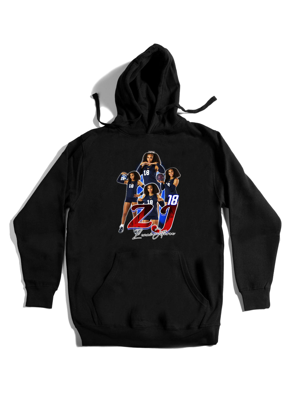 Zenai Jethroe Initials Hoodie