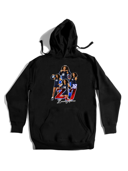 Zenai Jethroe Initials Hoodie