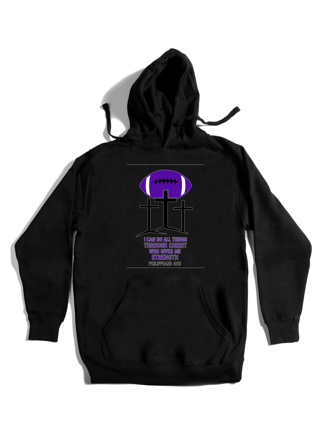 Football Cross Hoodie