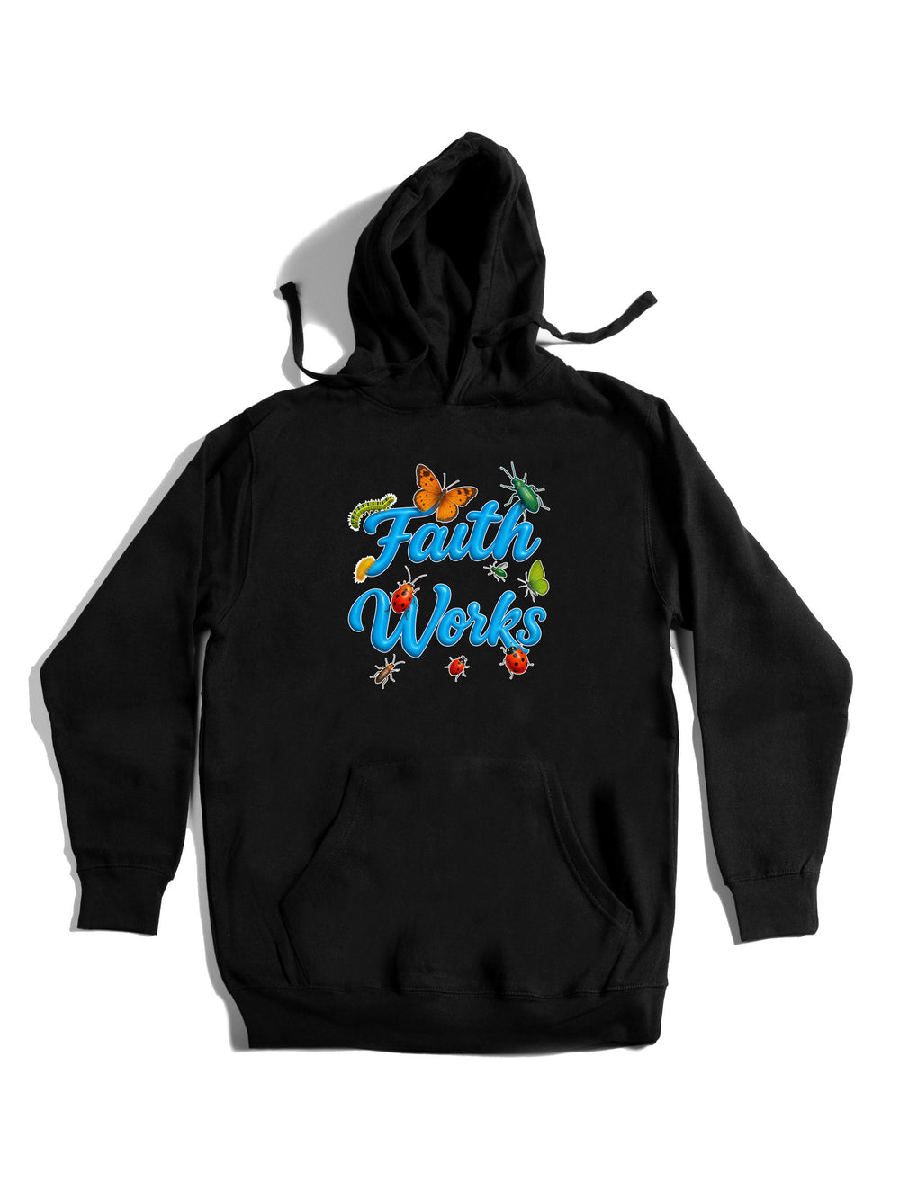 Faith Works Blue Hoodie