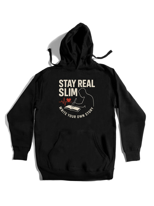 Stay Real Slim Logo Hoodie