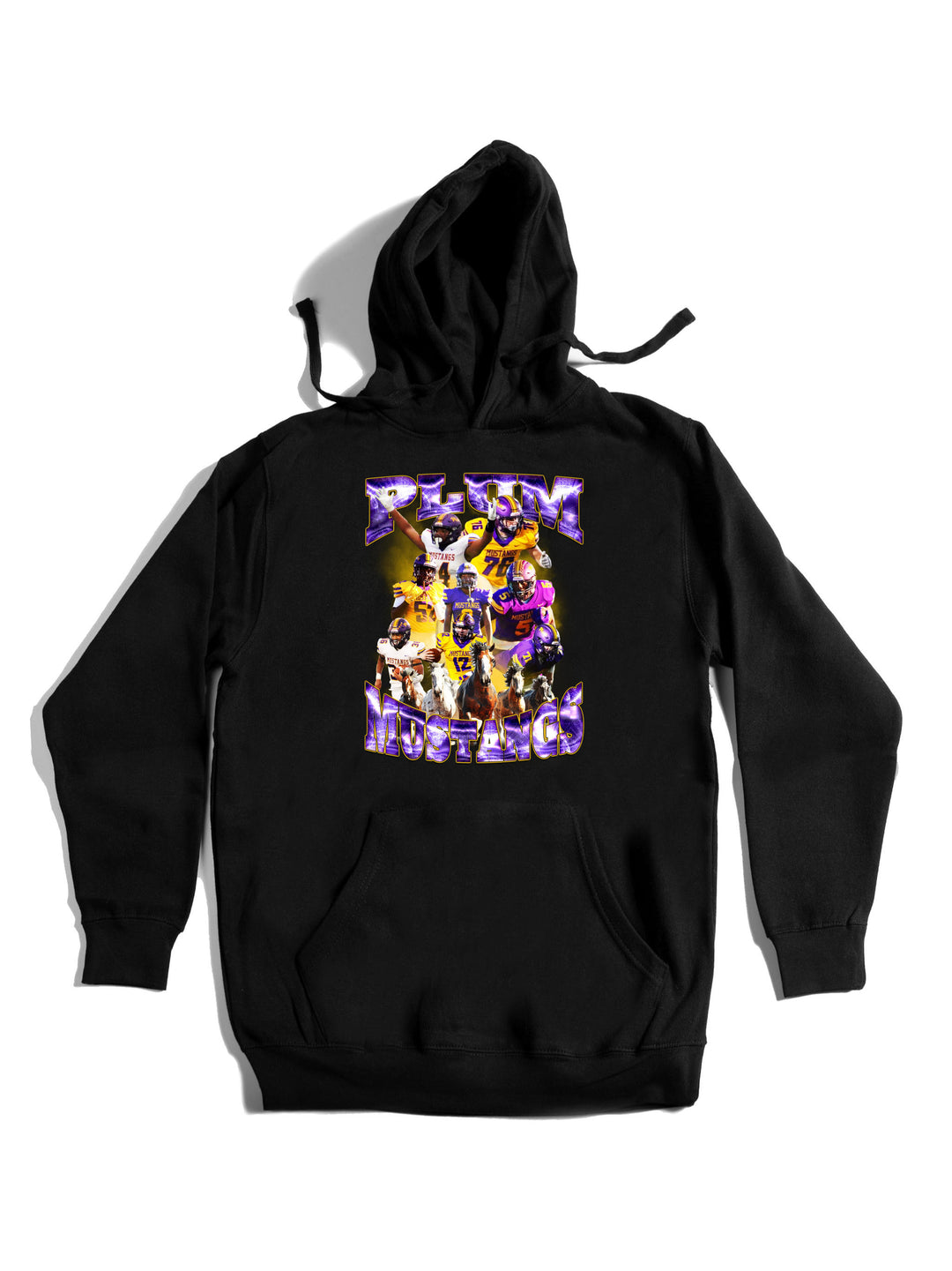 Plum Mustangs Hoodie