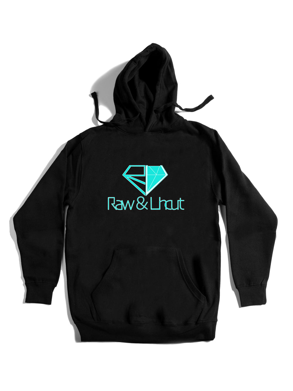 Raw and Uncut Teal Hoodie
