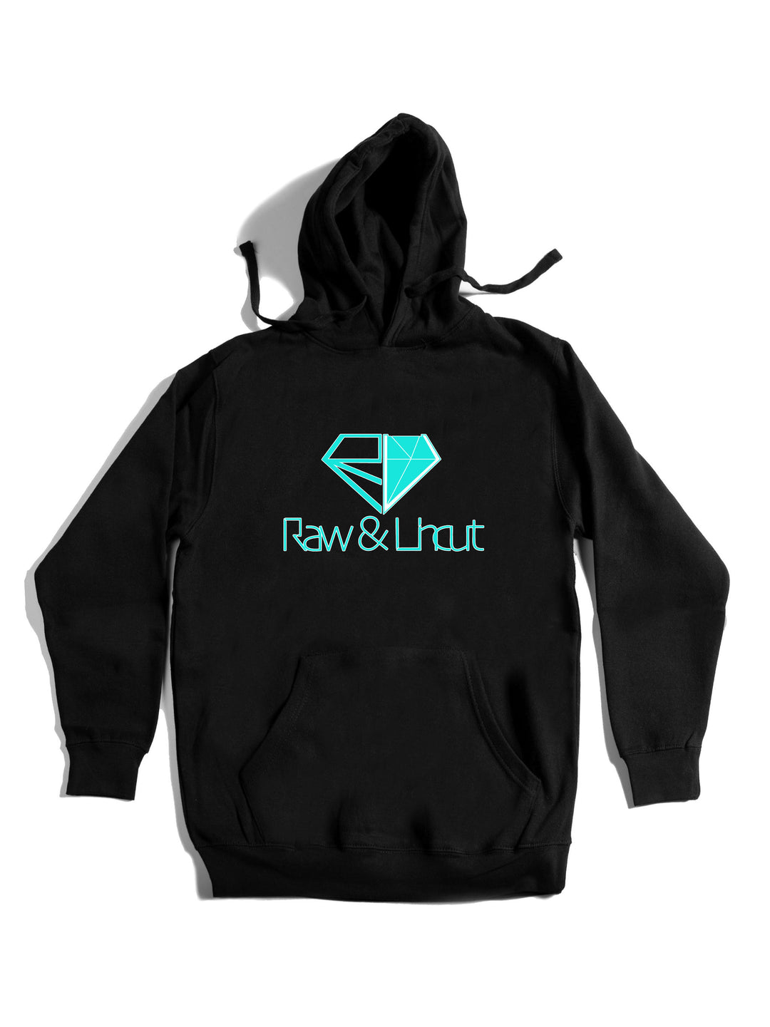 Raw and Uncut Teal Hoodie