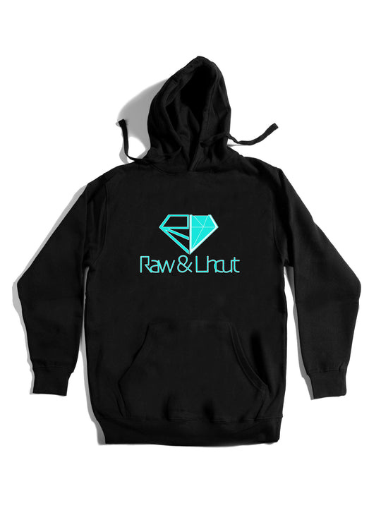 Raw and Uncut Teal Hoodie