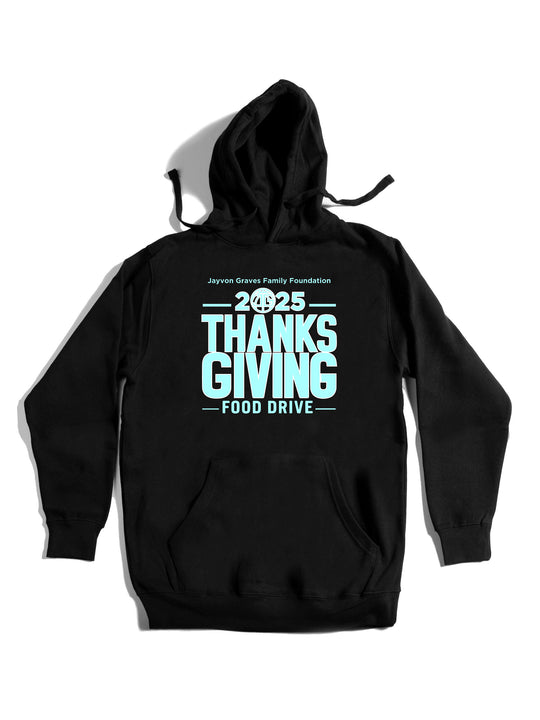 Jayvon Graves Foundation 2025 Thanks Giving Blue R Hoodie