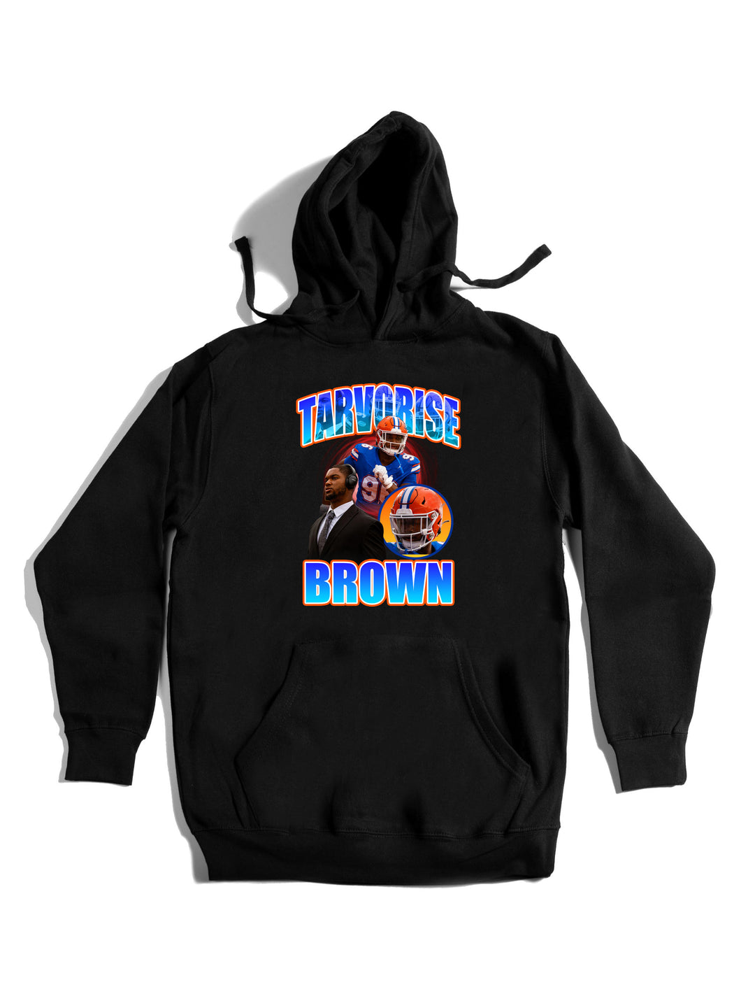 Tarvorise Brown Collage Hoodie