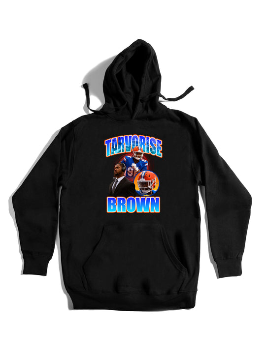 Tarvorise Brown Collage Hoodie