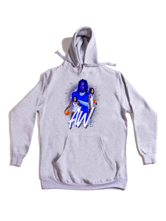 AJ White Collage Hoodie