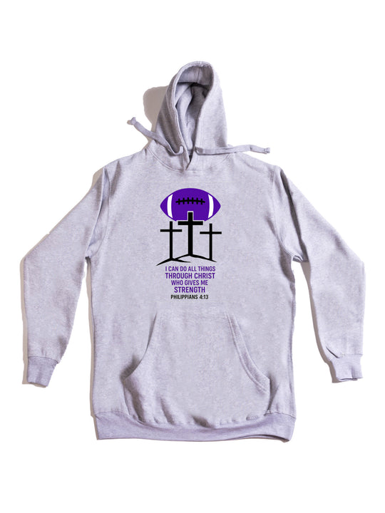 Football Cross Hoodie