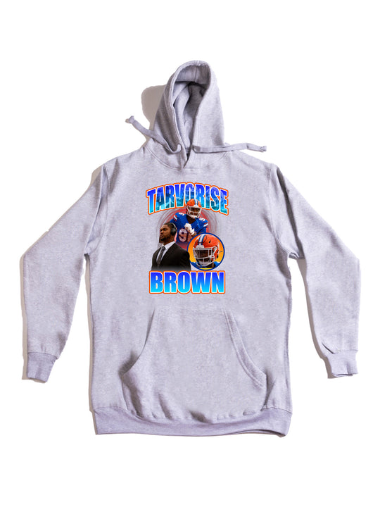 Tarvorise Brown Collage Hoodie