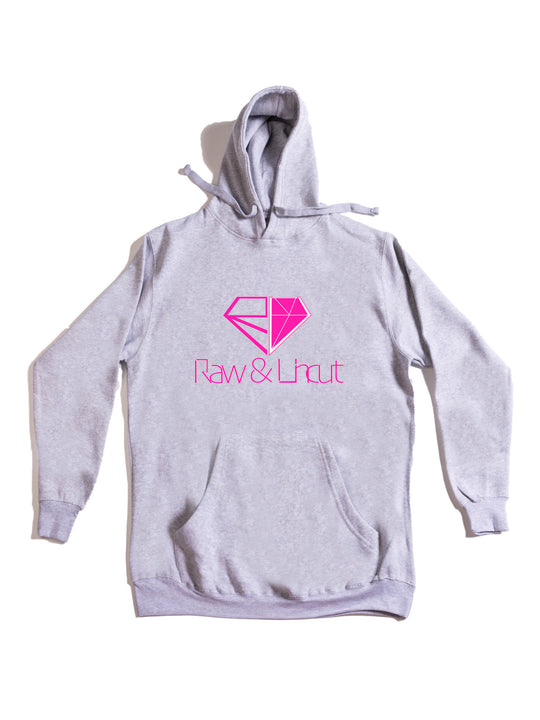 Raw and Uncut Pink Hoodie