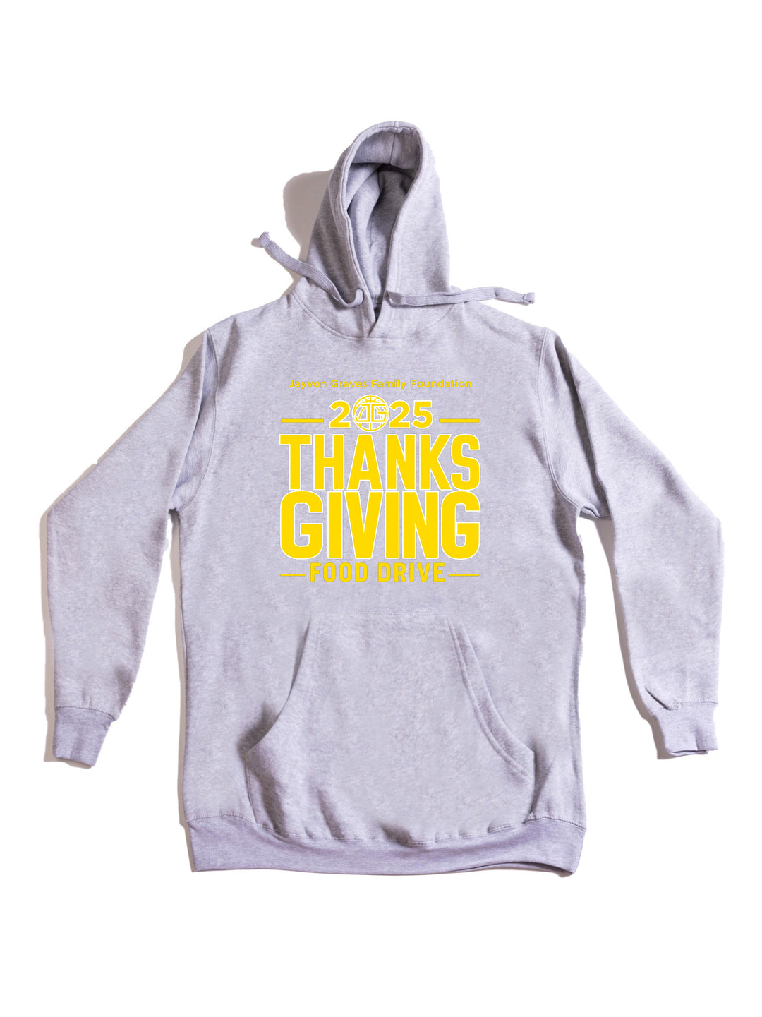 Jayvon Graves Foundation 2025 Thanks Giving Yellow R Hoodie