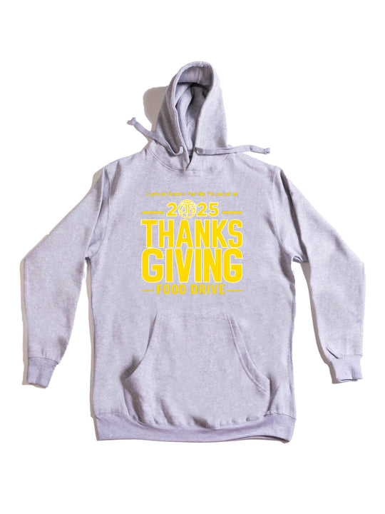 Jayvon Graves Foundation 2025 Thanks Giving Yellow R Hoodie