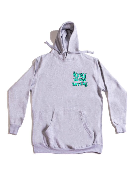 Kyky Do You Love Me Teal Pocket Hoodie