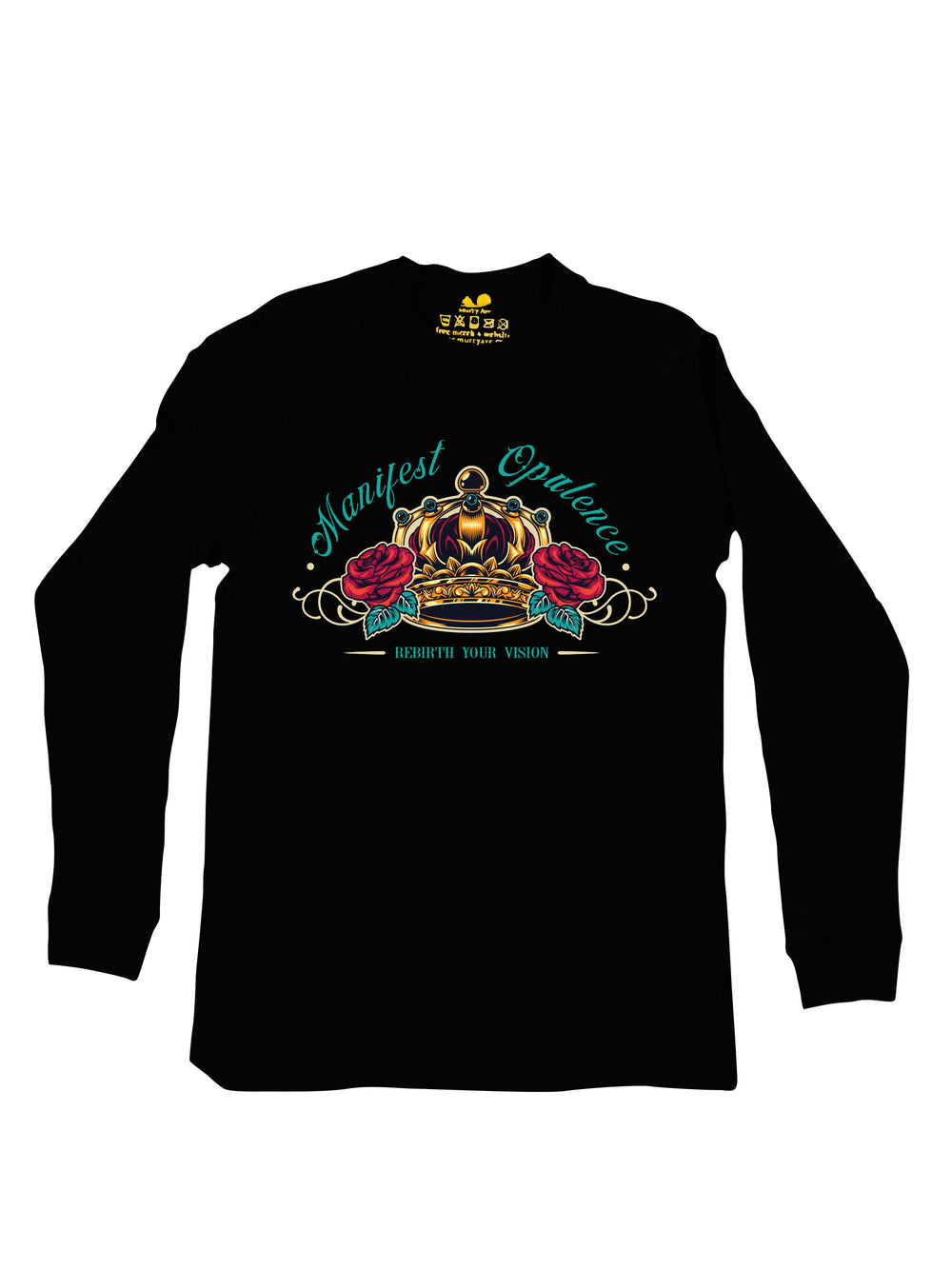 Manifest Opulence Gold Crown Long Sleeve