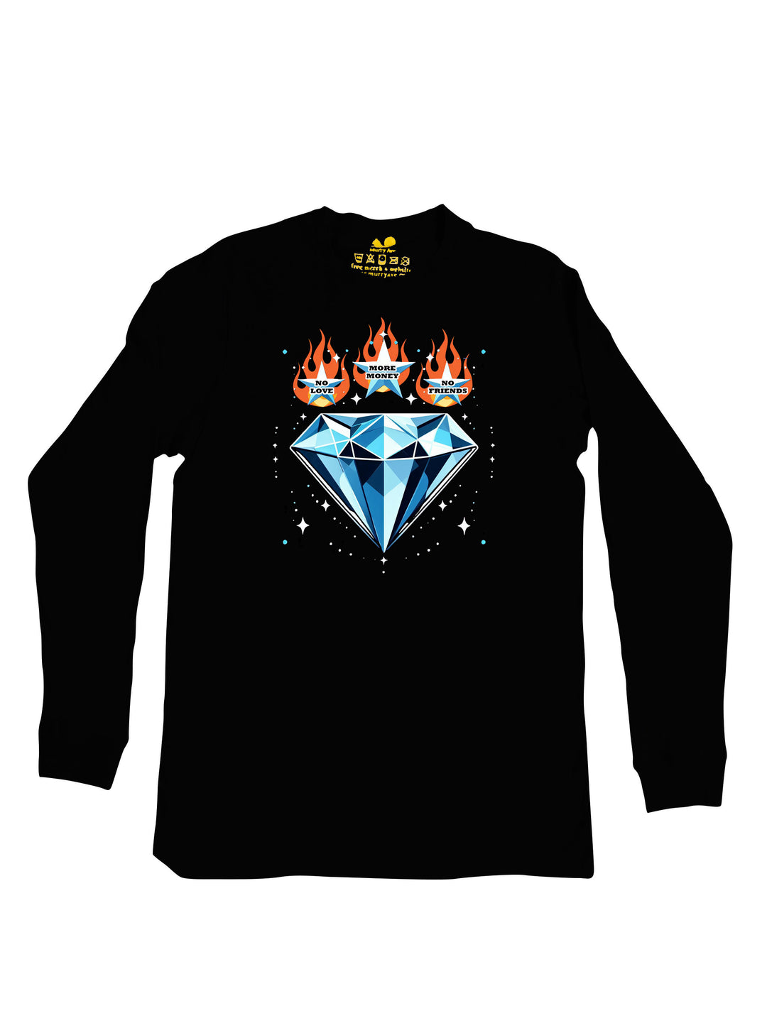 zerrick harris rhinestone Long Sleeve